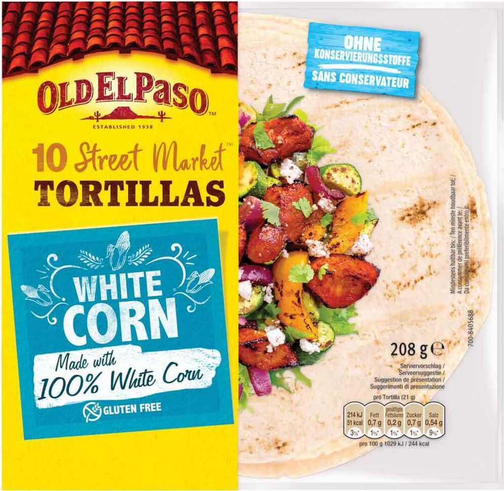 Old El Paso Mini Tortillas glutenfrei 208g