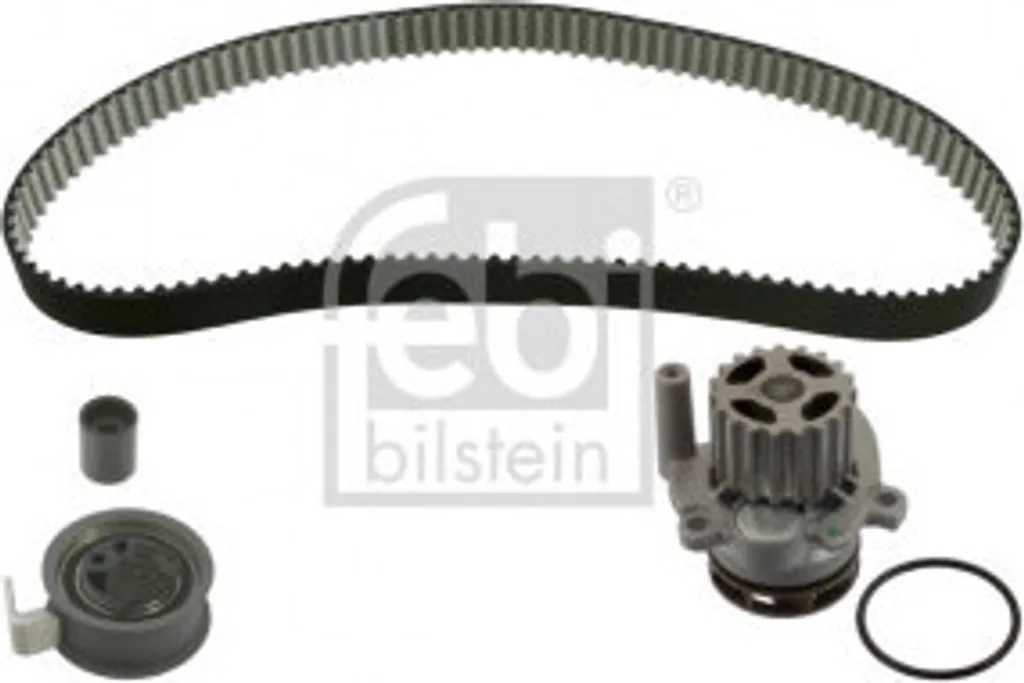 Pompe à eau et jeu de courroies dentées Febi 45126 pour VW et Audi A4