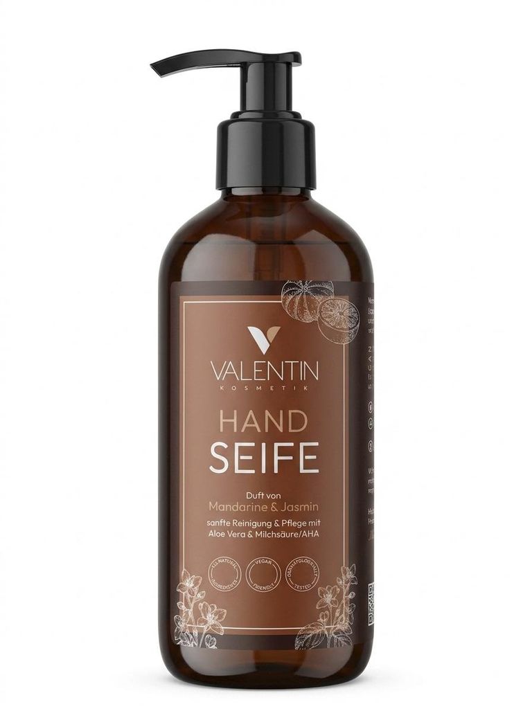 VALENTIN Kosmetik Handseife Mandarine & Jasmin mit Aloe Produktbild 