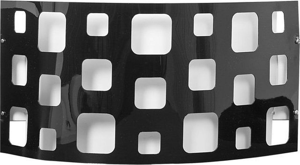 Wandlampe Modern "Mallow" Schwarz Wandhalterung ausblech Abdeckung aus Wandleuchte Wohnzimmer Flur