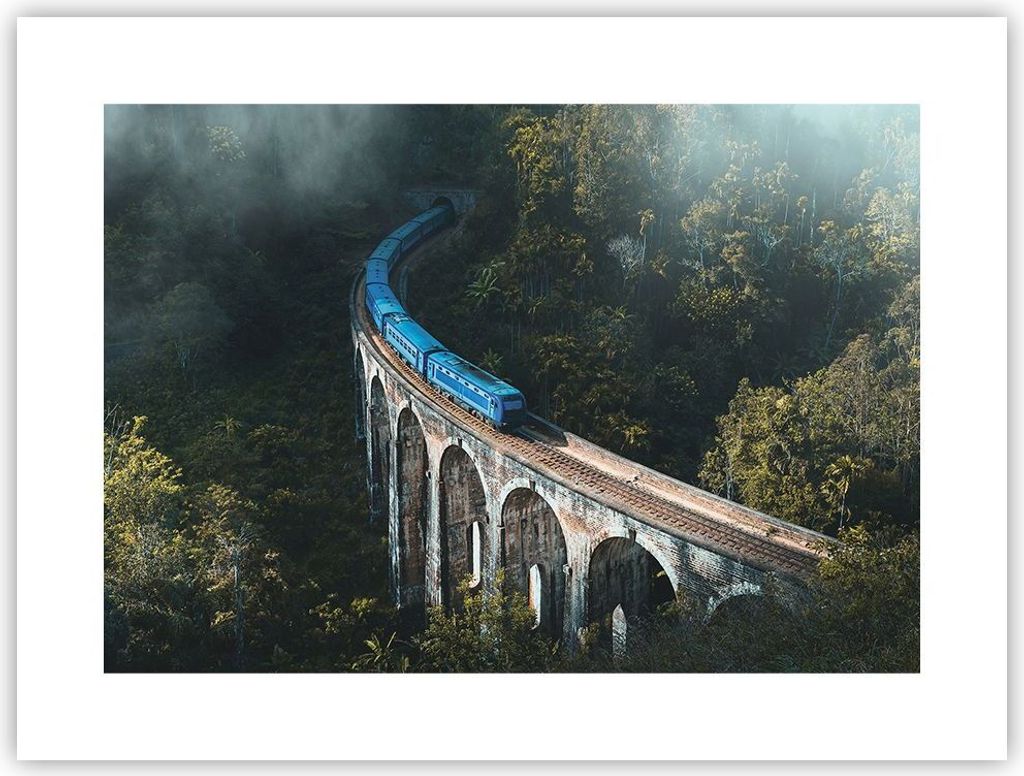 Poster - Poster ohne Rahmen - Zug Hogwarts Express - 40x30 cm - Wand Bild - Wanddeko - Wandbilder - Kunstposter - Wandposter - Bilder - Kunstdruck ...
