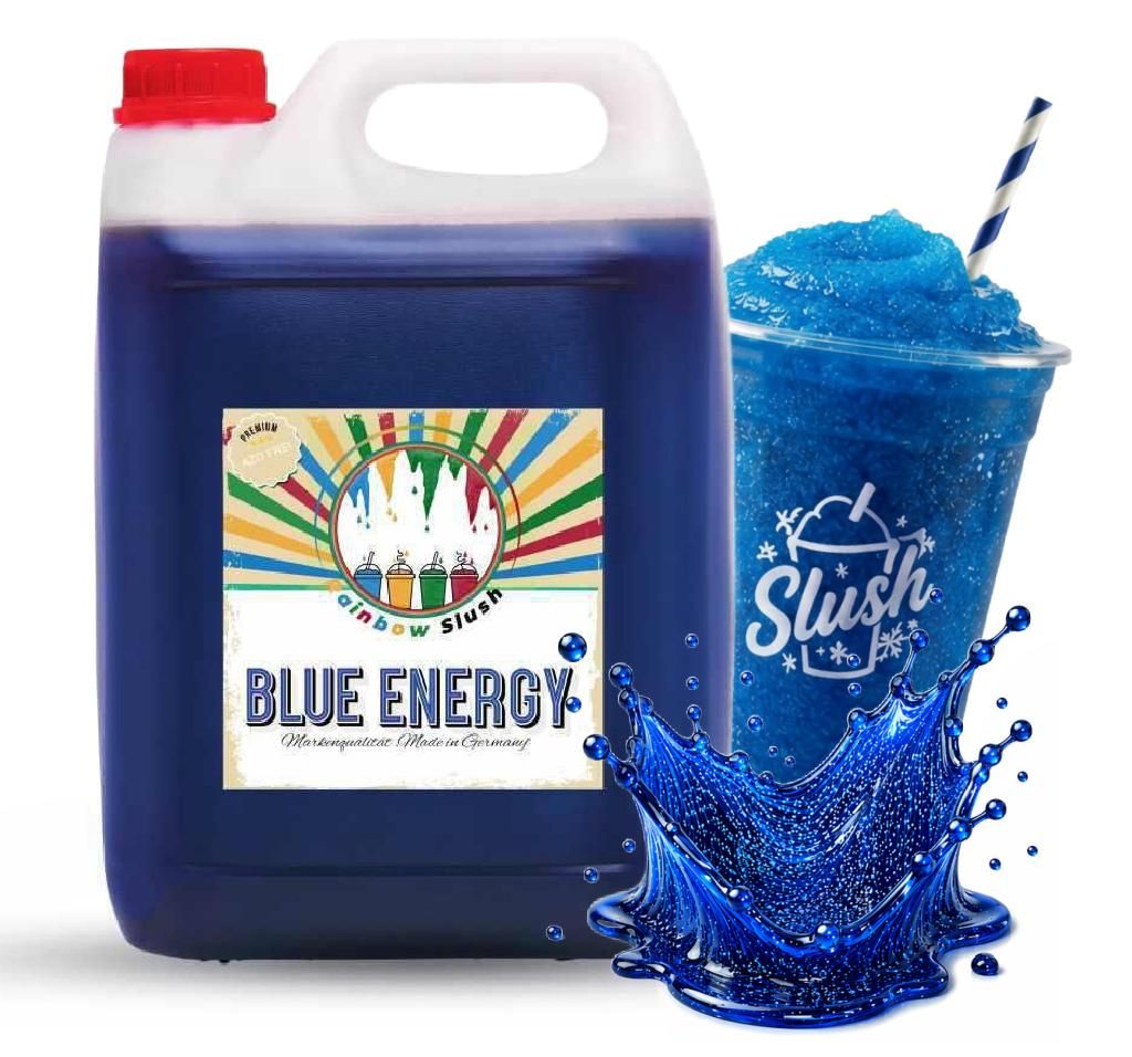 Sirop pour granités Rainbow, saveur Blue Energy, 5 L, Image du produit 
