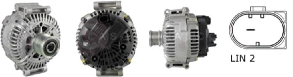 CASCO CAL15349GS Lichtmaschine Generator LiMa 180A 12V passend für MERCEDES-BENZ SPRINTER 3,5-t Kasten (906) VIANO (W639) VITO Bus (W639)