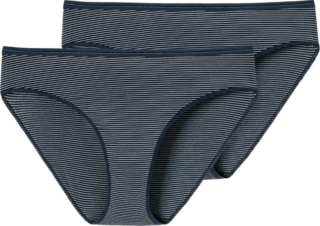 Schiesser Damen 2 er Pack Tai Gr. 48 nachtblau