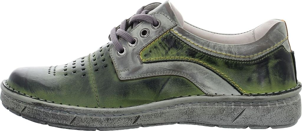 Krisbut Schnürhalbschuhe bequem in grün, Gr. 42 Produktbild 