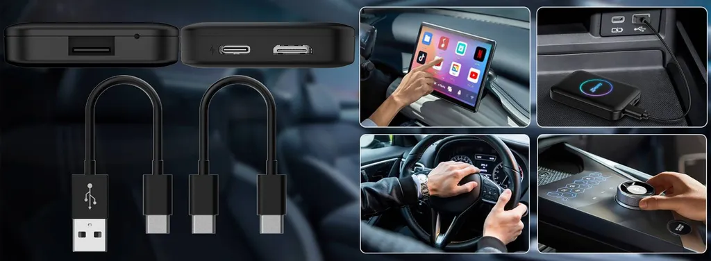 Solution Sans Fil Carlinkit TBOX LITE S pour Android Auto et CarPlay - 25