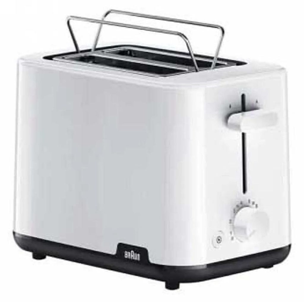 Braun HT1010WH, 2 Scheibe(n), Weiß, Kunststoff, Drehregler, Produktbild 