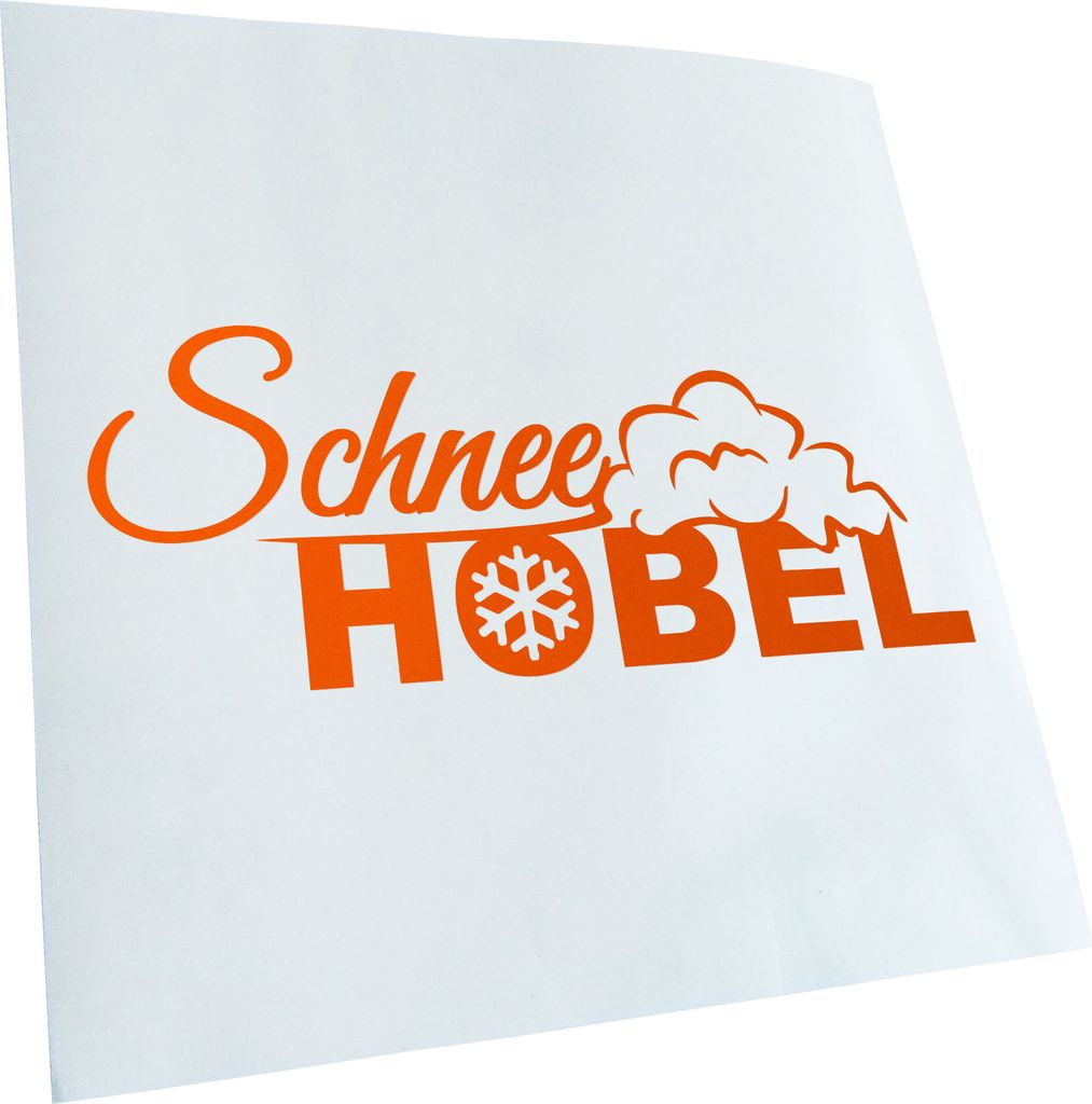 Kiwistar - Autoaufkleber - -Schneehobel Winterdienst Heckscheibenaufkleber - Aufkleber für Auto Kfz Fahrrad, LKW, Truck Mofa