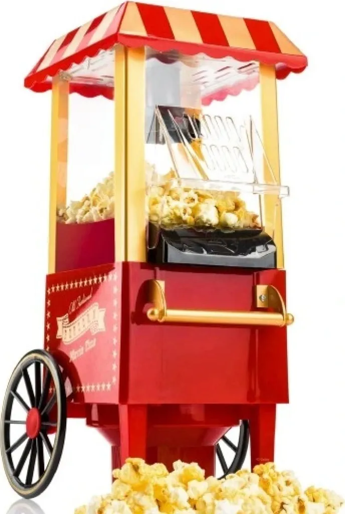 Macchina per popcorn Gadgy GG0100, 1200 W, 50/60 Hz, rosso