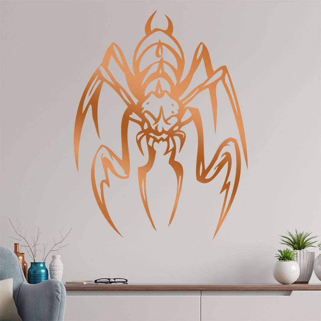 Spinnen Vieh Wandtattoo in 6 Größen - Wandaufkleber Wall Sticker - Dekoration, Küche, Wohnzimmer, Schlafzimmer, Badezimmer