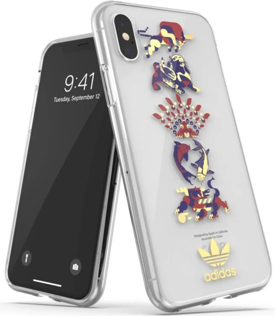 Adidas iPhone X XS Case CNY Edition - Cover Trasparente di Tendenza - 3