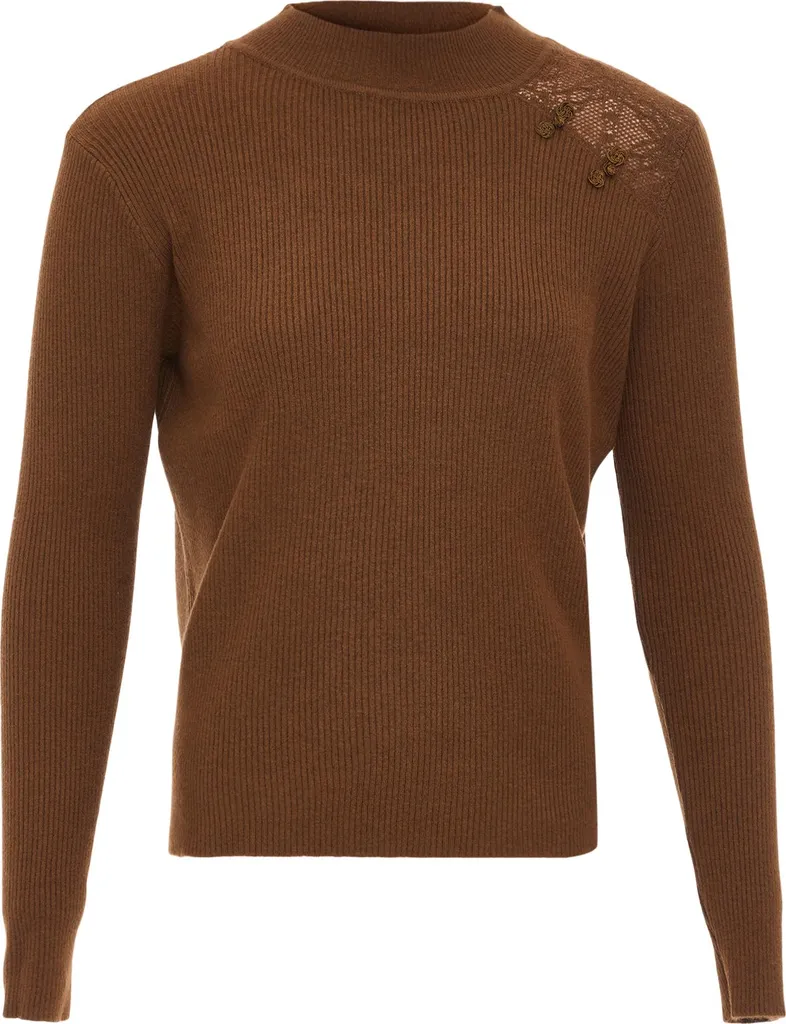 Maglione Paino Marrone Scuro Donna XS/S - Comodità Quotidiana