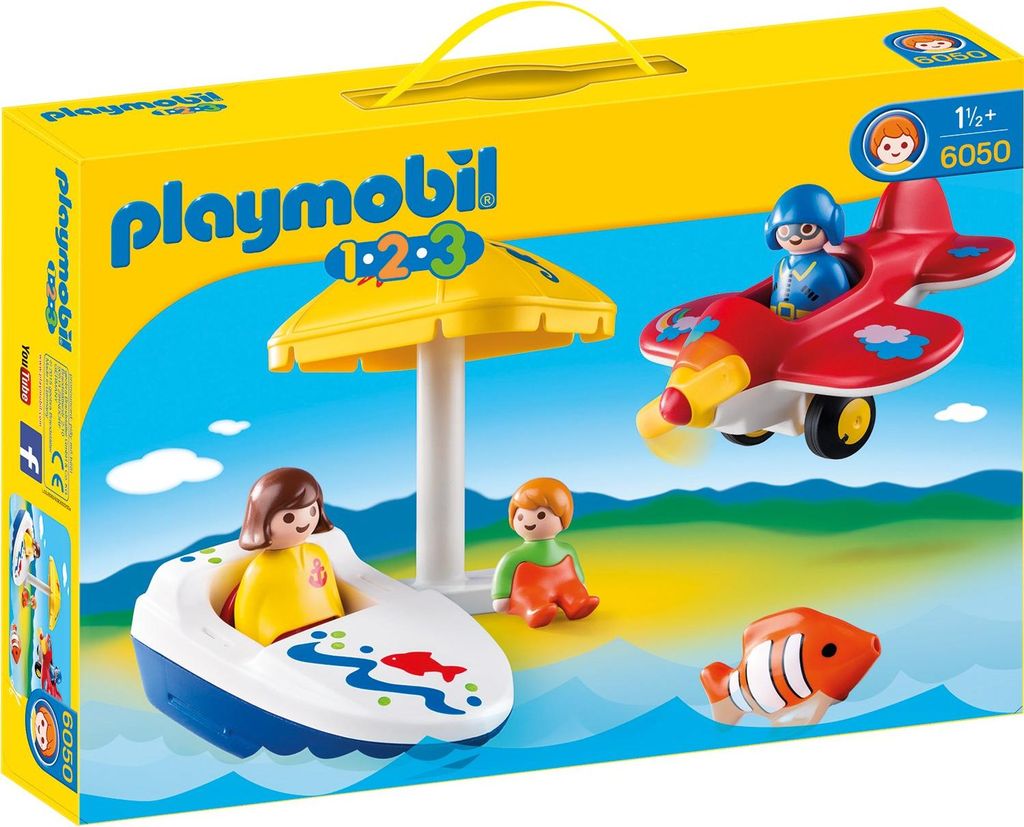 PLAYMOBIL 1.2.3 6050, Flughafen & Flugzeug, 1,5 Jahr(e), Mehrfarbig