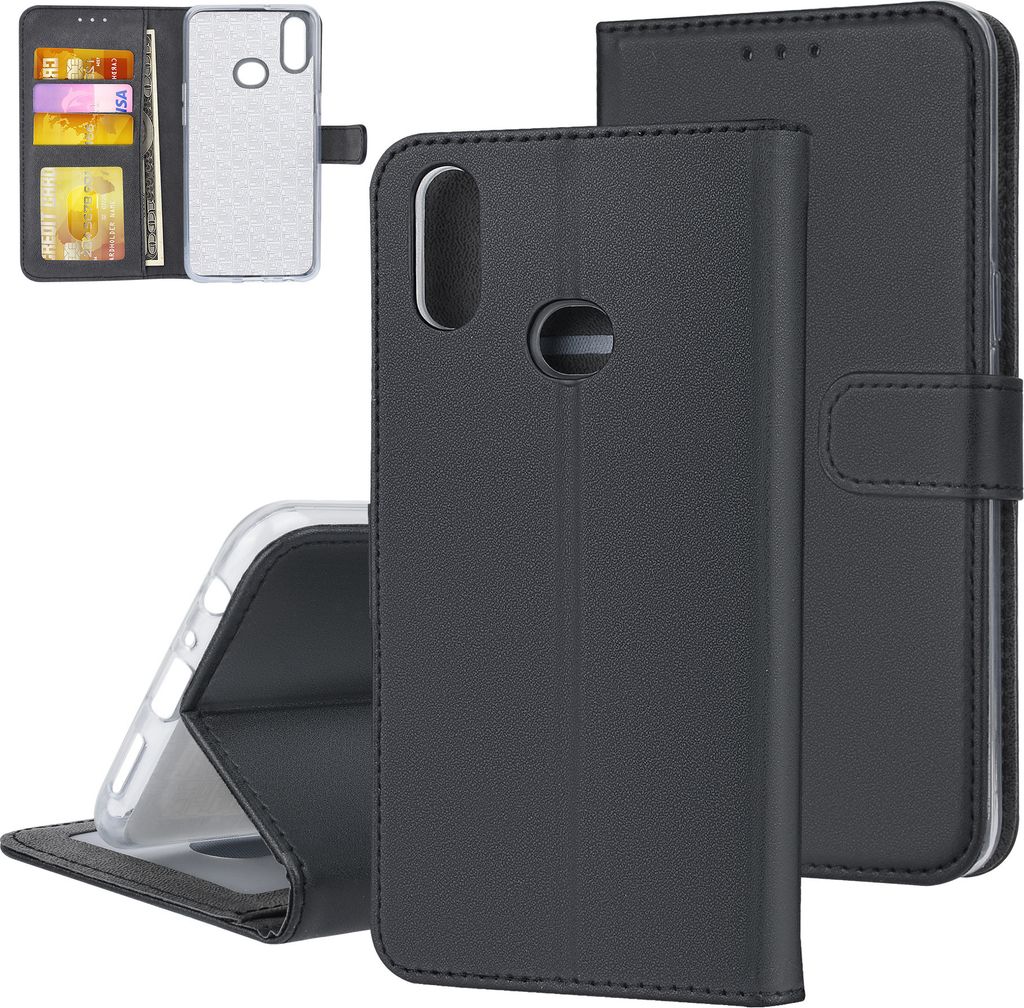 Samsung Galaxy A10s Book type case Card holder Black - Magnetic closure