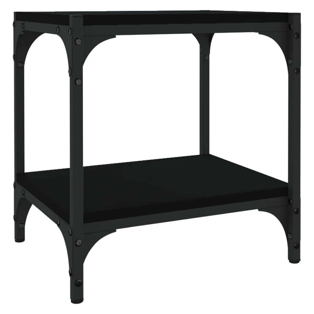 Supporto TV Industriale Nero 40x33x41 cm | Legno e Metallo Minimal