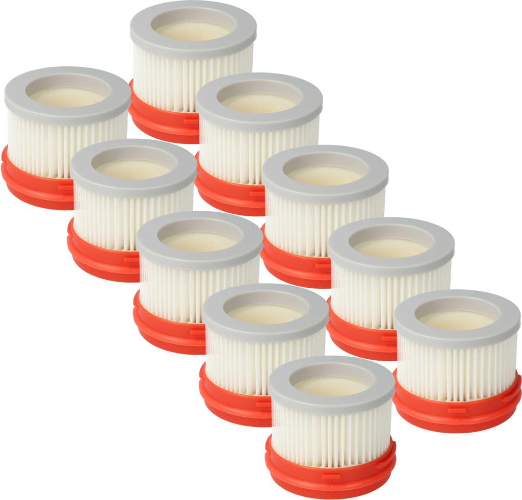 vhbw Filterset 10x Staubsaugerfilter kompatibel mit Dreame XR VVN4 9.6/14.2, XR V10XR VVN4 9.6/14.2 Akku-Staubsauger - Hauptfilter mit Innenfilter