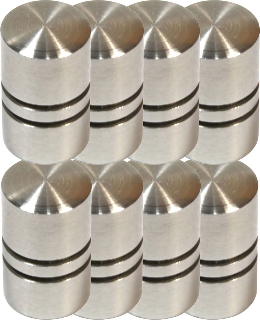 Edelstahl Möbelgriff Set 8 Stück MG 852010 Schubladengriff Produktbild 