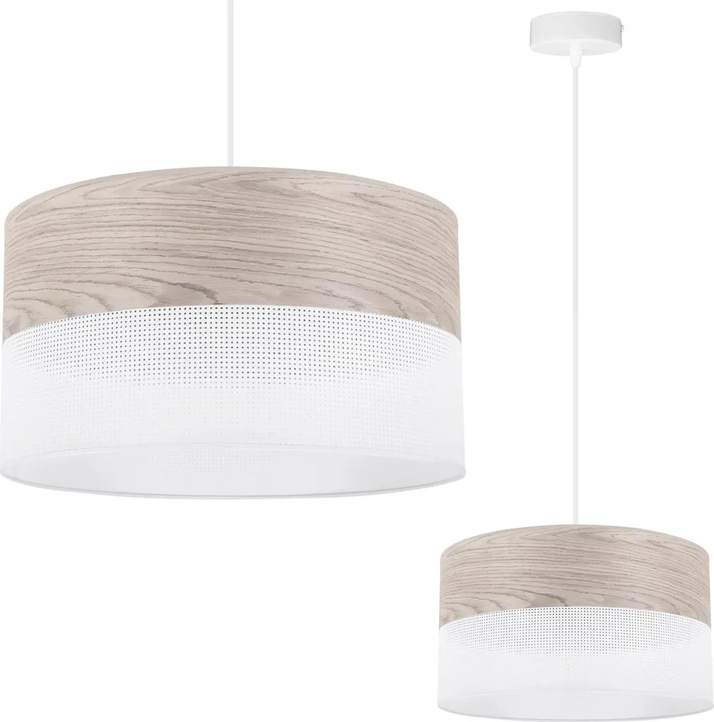 Lampadario Quercia Bianca 30cm | Qualità Artigianale Garantita