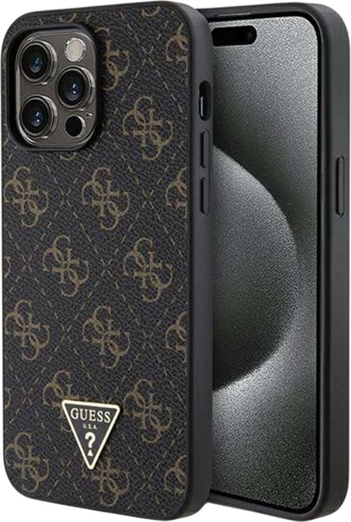Guess GUHCP14XPG4GPK iPhone 14 Pro Max 6.7" schwarz hardcase 4G Triangle Metal Logo Schutzhülle