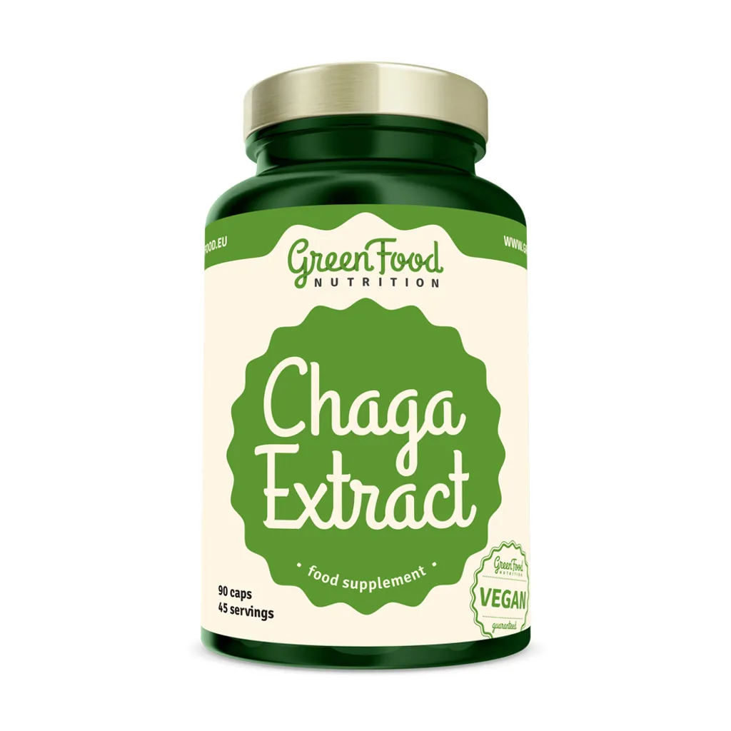 Extrait de Chaga riche en polysaccharides 90 gélules GreenFood Nut