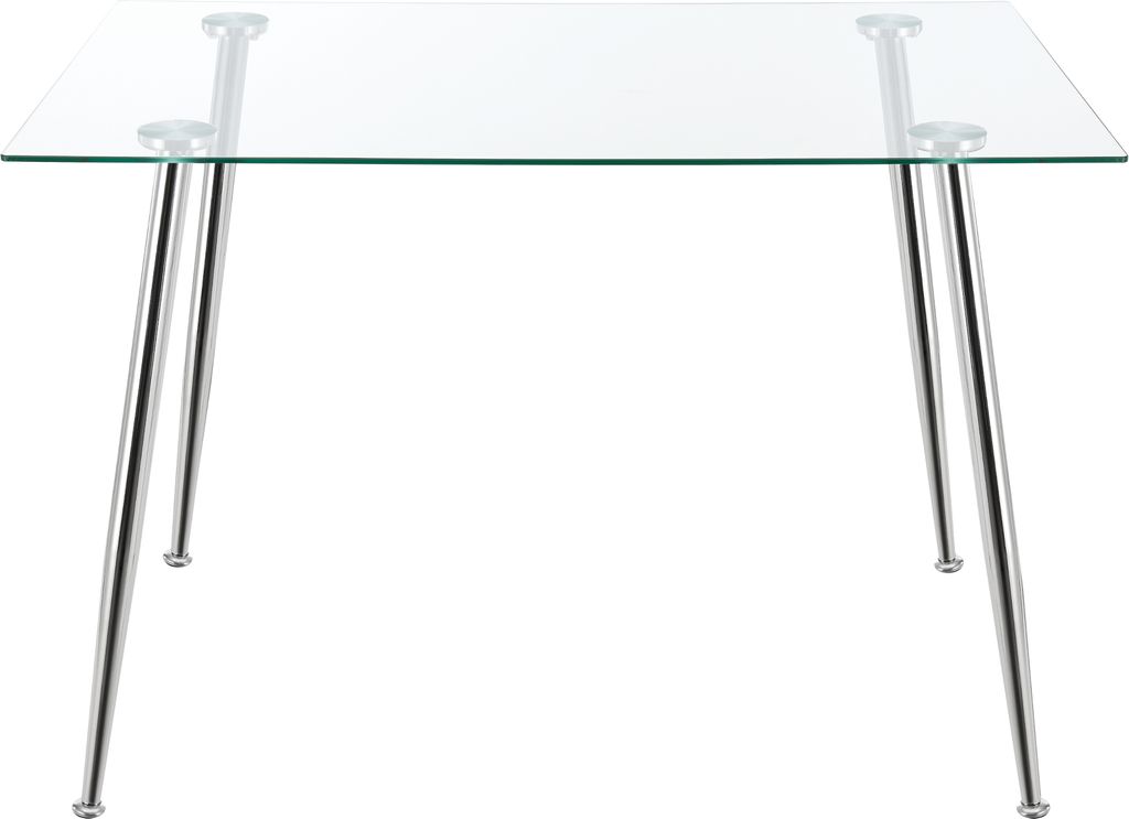 Glastisch Hyrynsalmi 75x110x70 cm Chromgestell 8mm Produktbild 