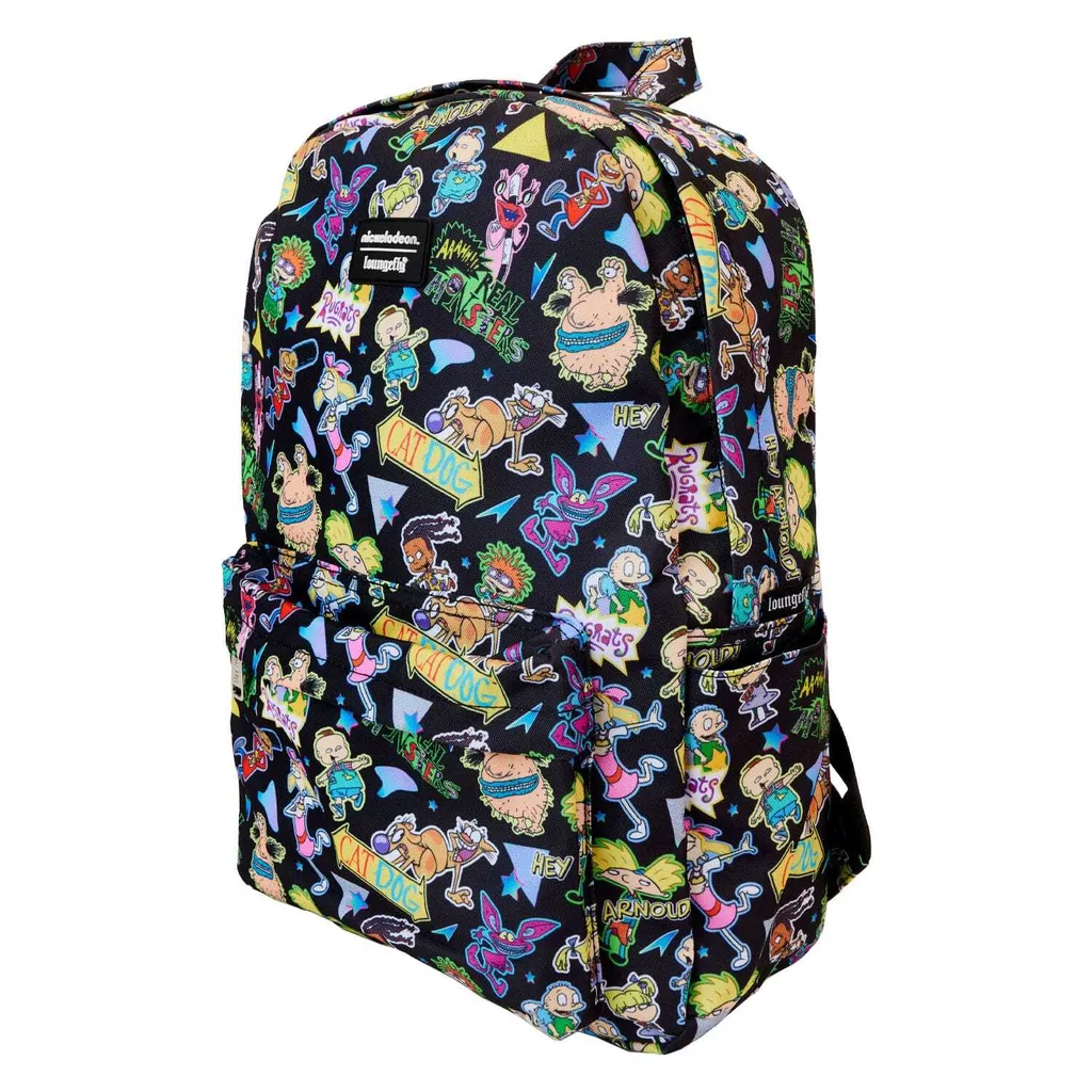 Zaino Loungefly Nickelodeon Full Size 43cm Nylon con Tasche