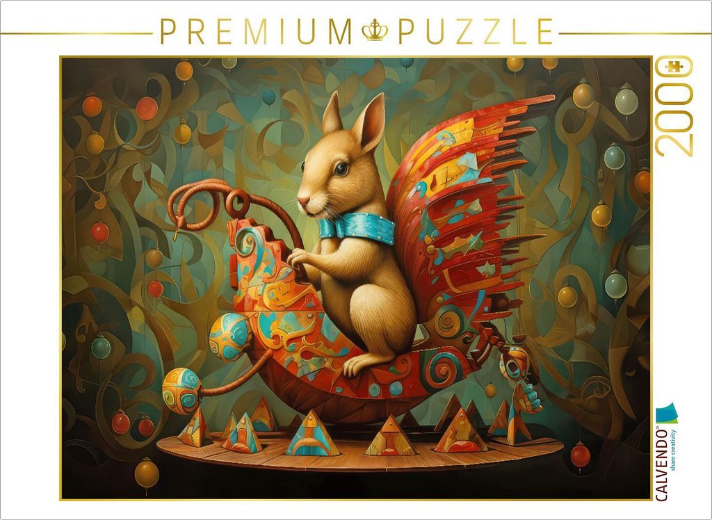 CALVENDO Puzzle Zirkuszauber mit Fantasie | 2000 Teile Lege-Größe 90x67cm Foto-Puzzle für glückliche Stunden