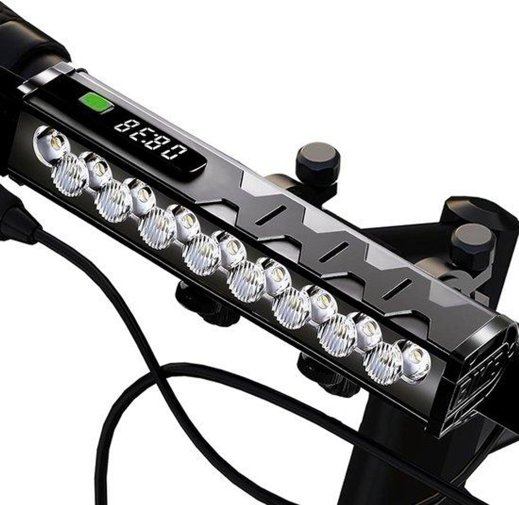 Luce per bicicletta a 17 LED, 3400 lumen – Ricaricabile Immagine del prodotto 
