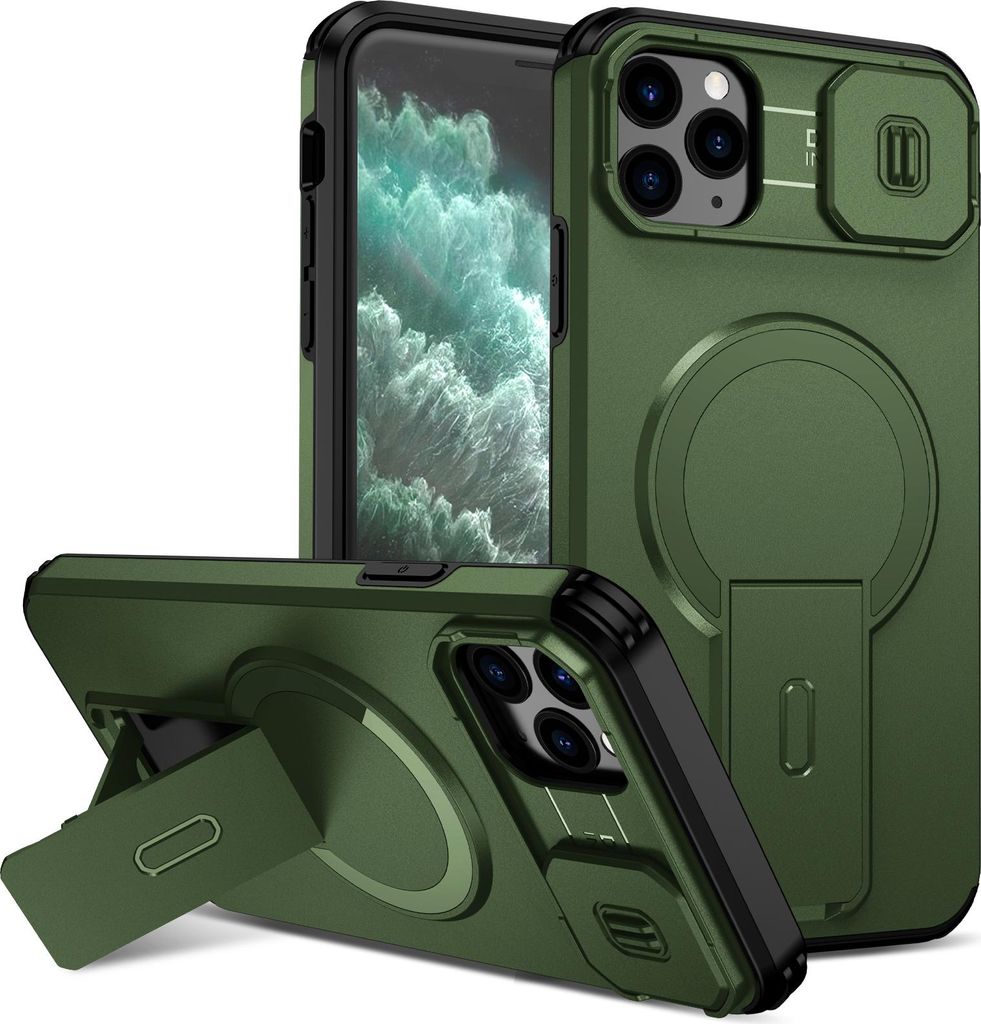 Magnetisch Hülle für iPhone 11 Pro Max, Dual Layer Stoßfest Produktbild 