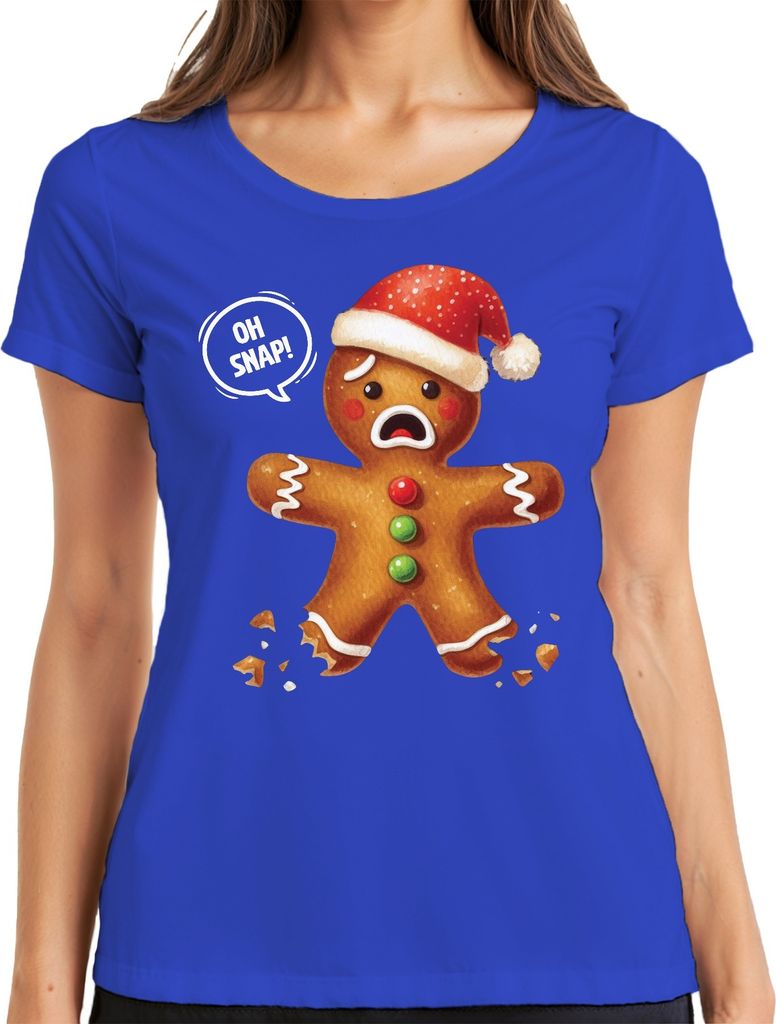 Lebkuchen Schwarzer Humor - Weihnachten Weihnachtsgeschenk Christmas Damen T-Shirt, Blau, S