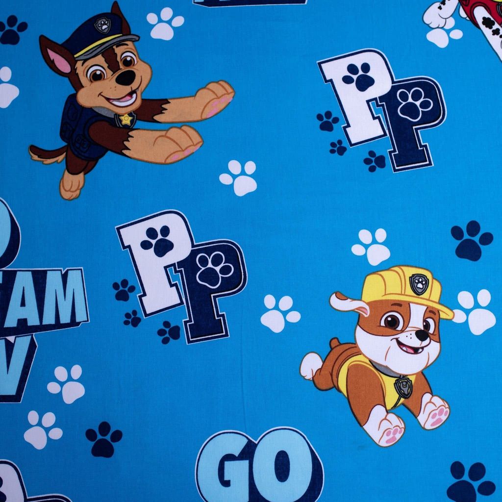 Prostěradlo s gumičkou 90x200 Psi Patrol Paw Patrol Bavlna Obrázek produktu 3