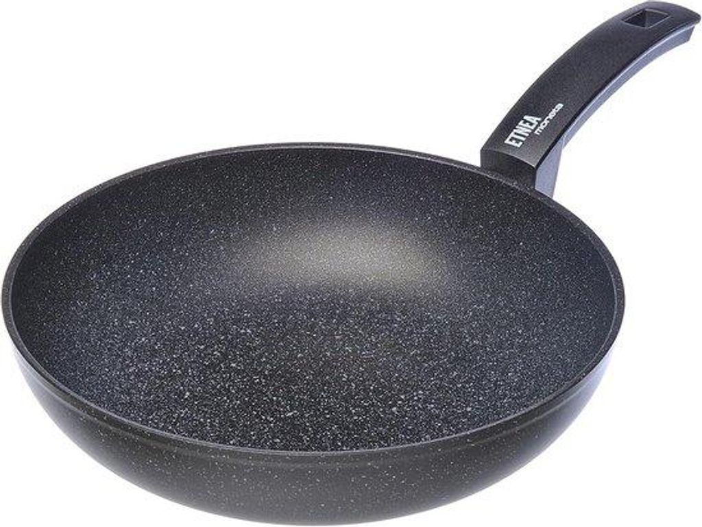 Etnea Wok 28 cm - Aluminium - Schwarz