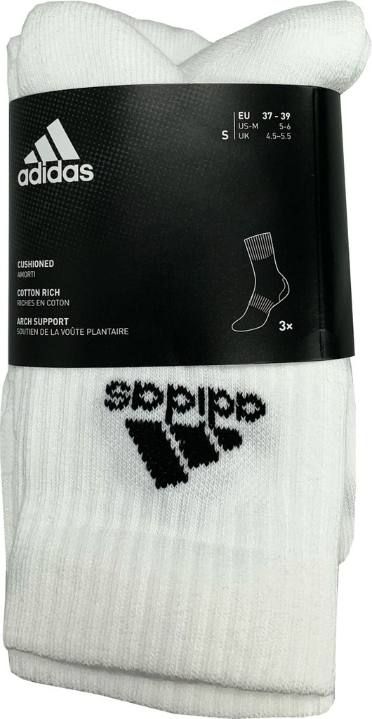 Adidas 3 Paar Tennis-Sportsocken / Socken Frottee Produktbild 