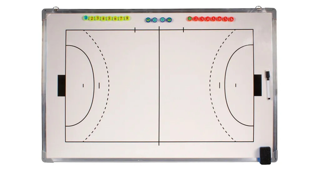 Tableau de coaching handball magnétique Merco HND01 avec accessoires