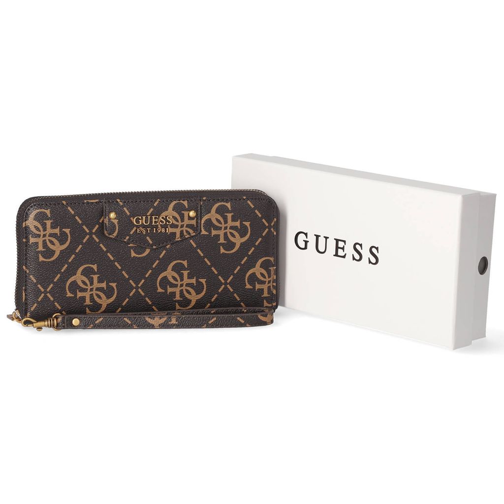 Guess brenton Damen Geldbörse Braun