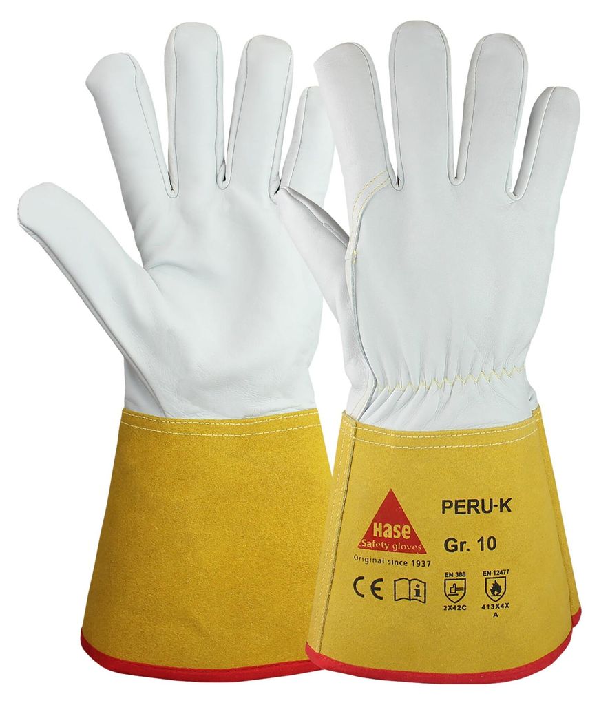 Hase Peru K Schweißerhandschuh aus Schafsnappaleder Größe 11 10 Stk