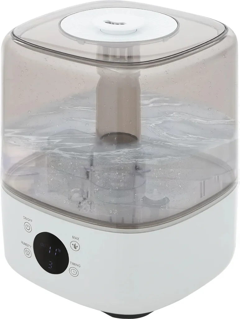 Humidificateur d'air contre air sec, silencieux 360° blanc pour mieux dormir