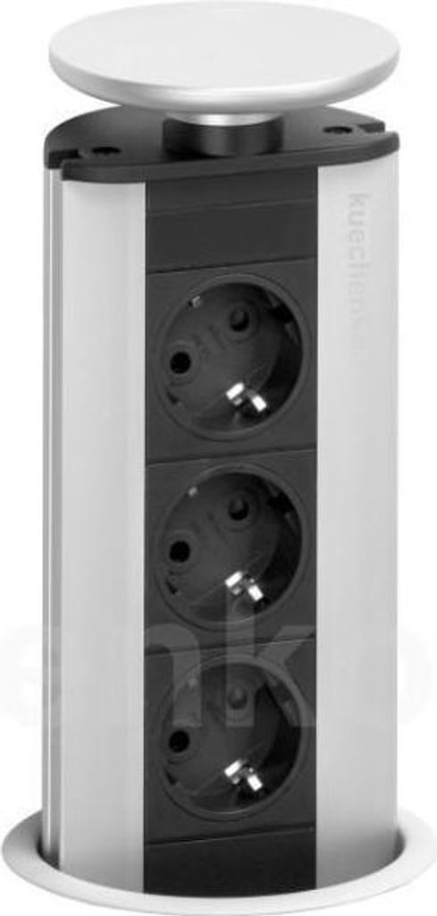 Küchensteckdose EVOline Port 3-fach Einbausteckdose Küche Produktbild 