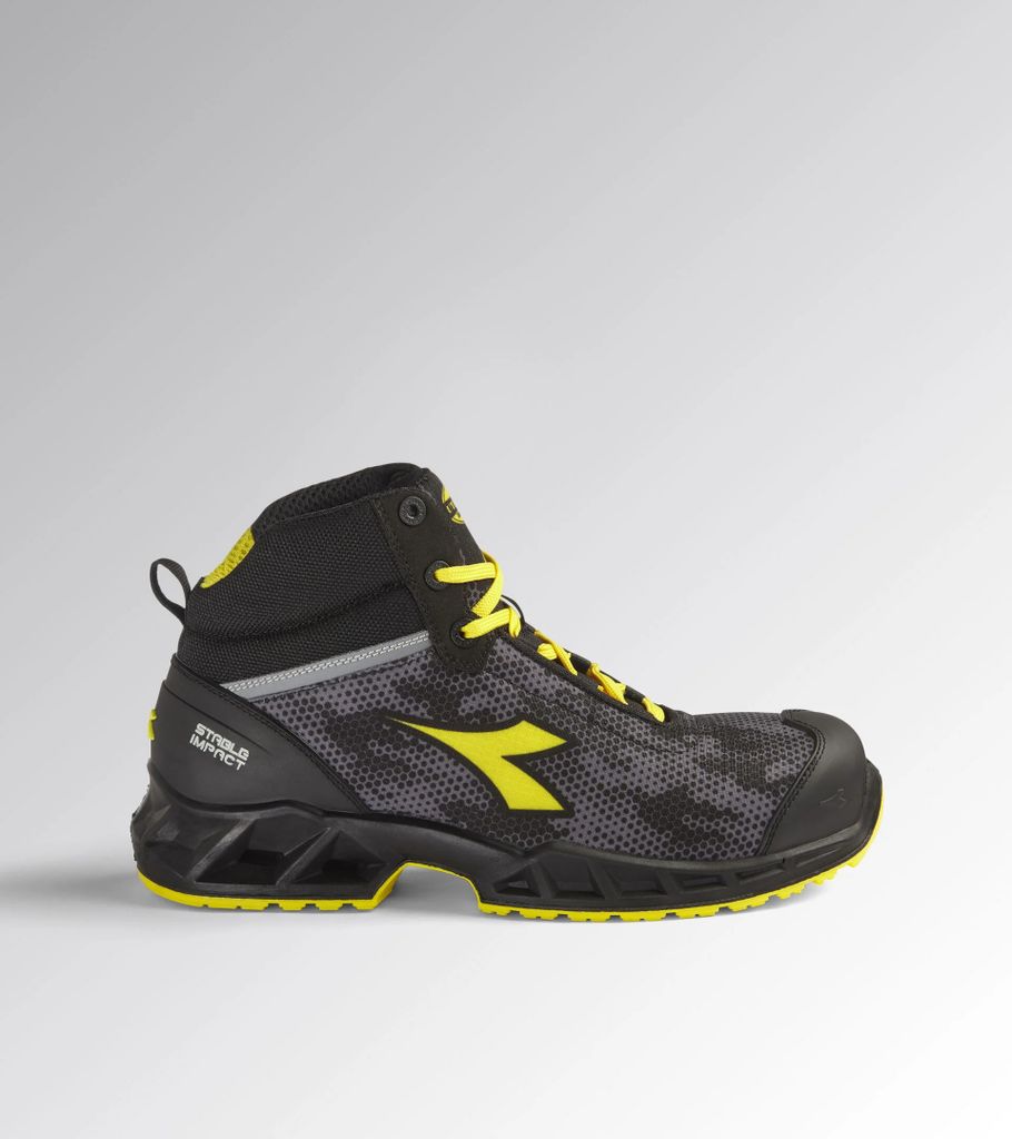 Utility Diadora Schuhhandschuh Shark Stable Impact Mid S3 Src Esd Schwarz Grau