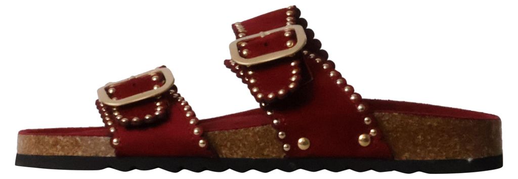 Flache Sandalen zum Reinschlüpfen