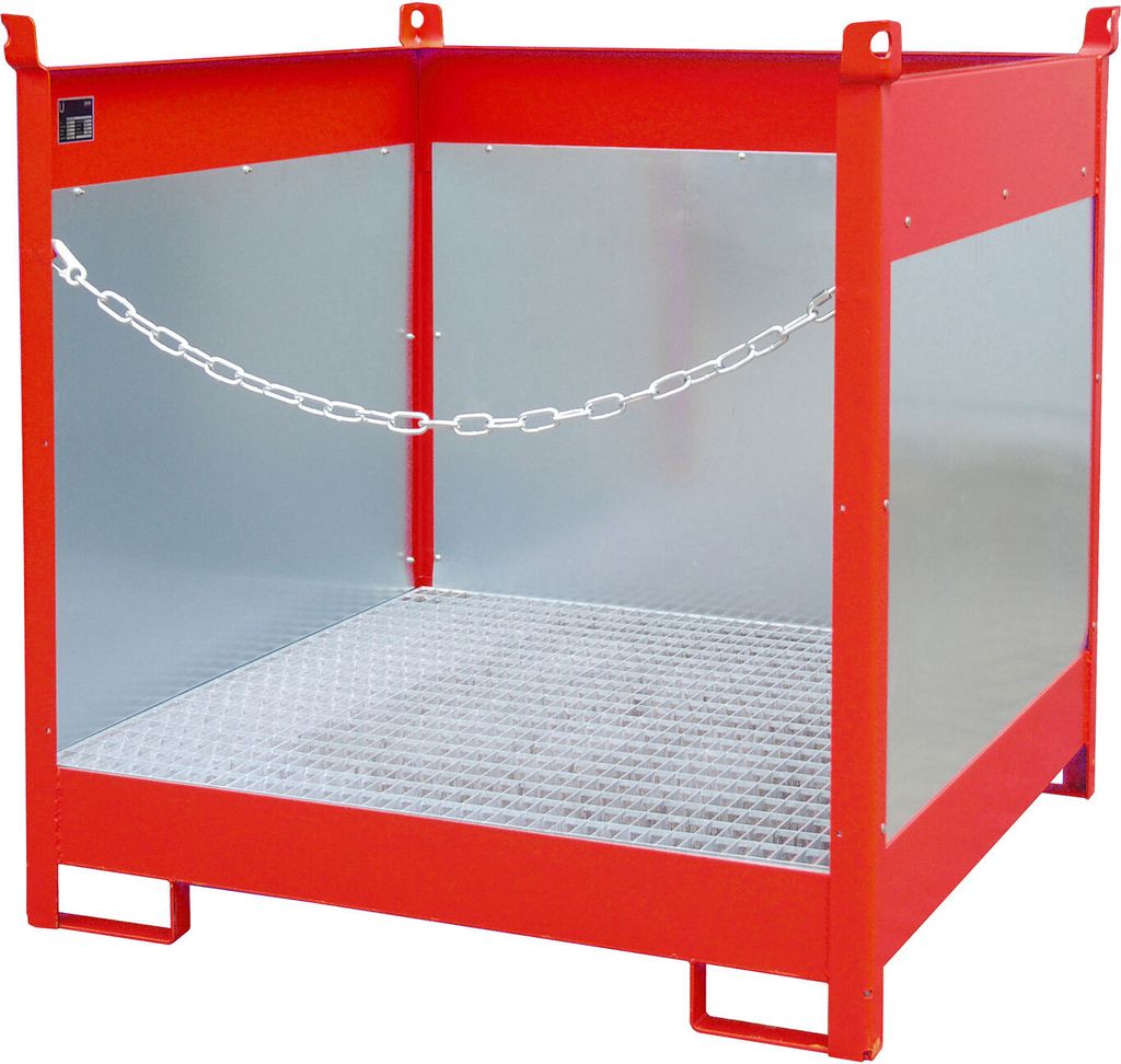 Bauer Fass-Stapelpalette FSP-4 G, lackiert, Feuerrot