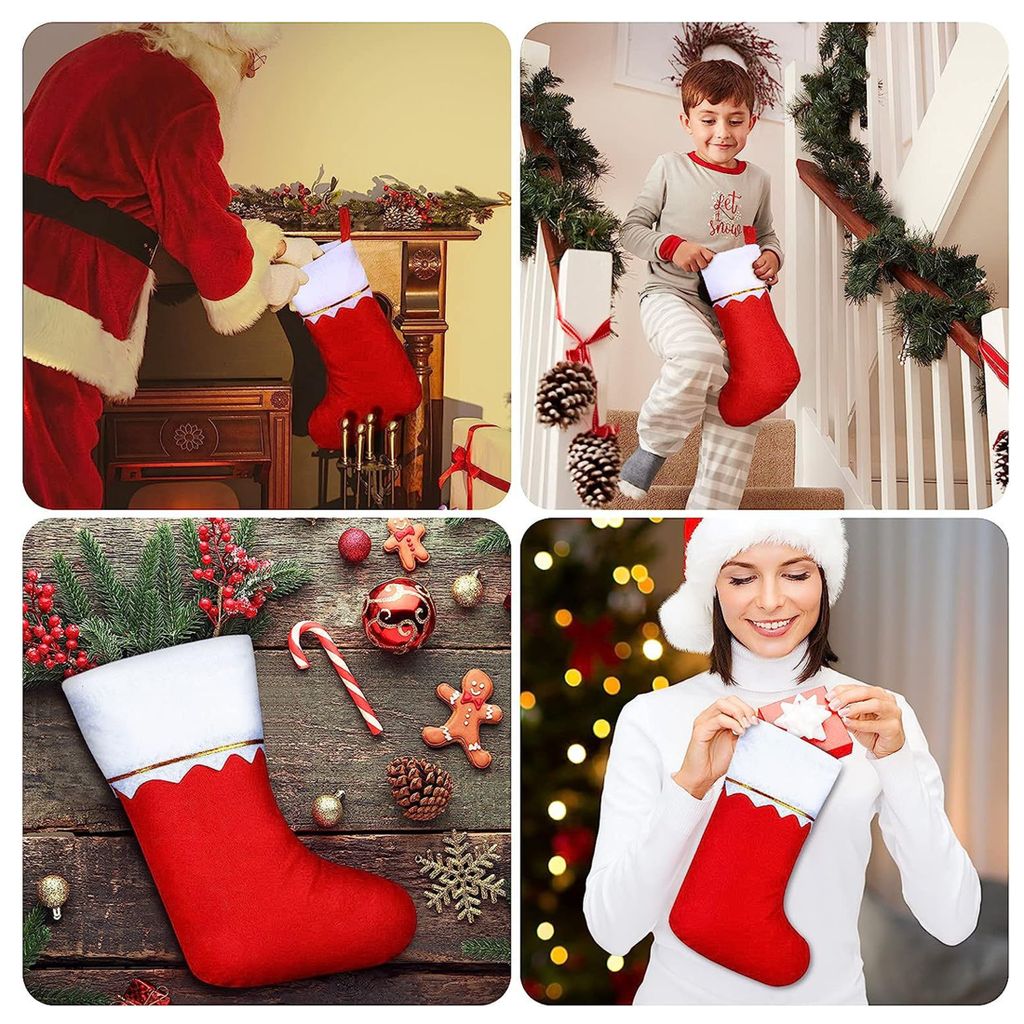 10er-Pack Weihnachtsstrümpfe, Weihnachtsstrümpfe zum Produktbild 5