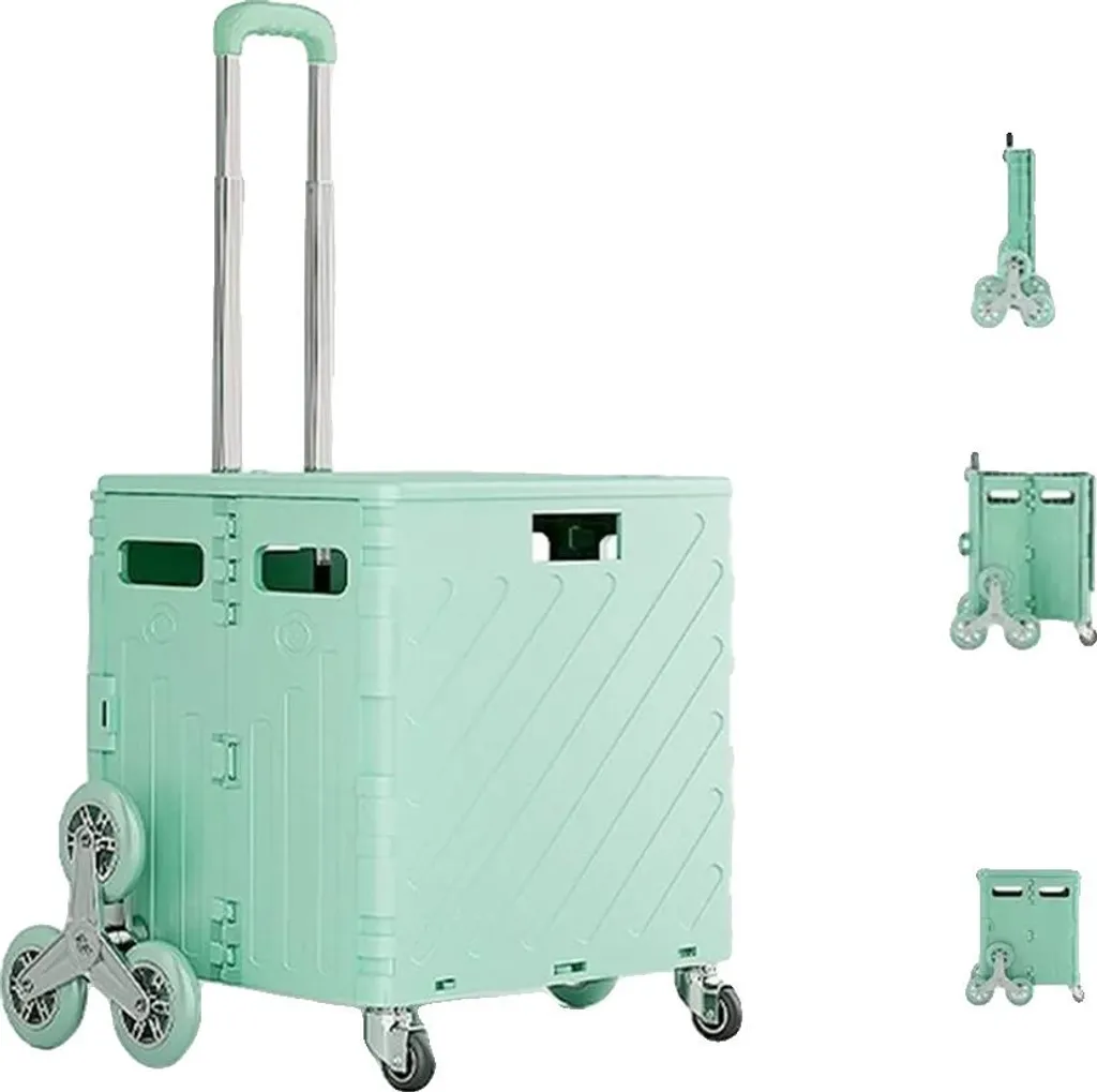 Chariot de supermarché pour courses - Pliable 75L idéal pour la ville