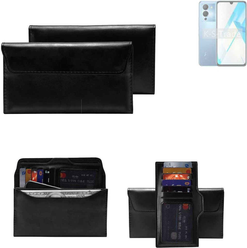 K-S-Trade Handy Hülle kompatibel mit Infinix Note 12 Schutz Hülle Tasche Schutz Case Handytasche Kunstleder schwarz, 1x