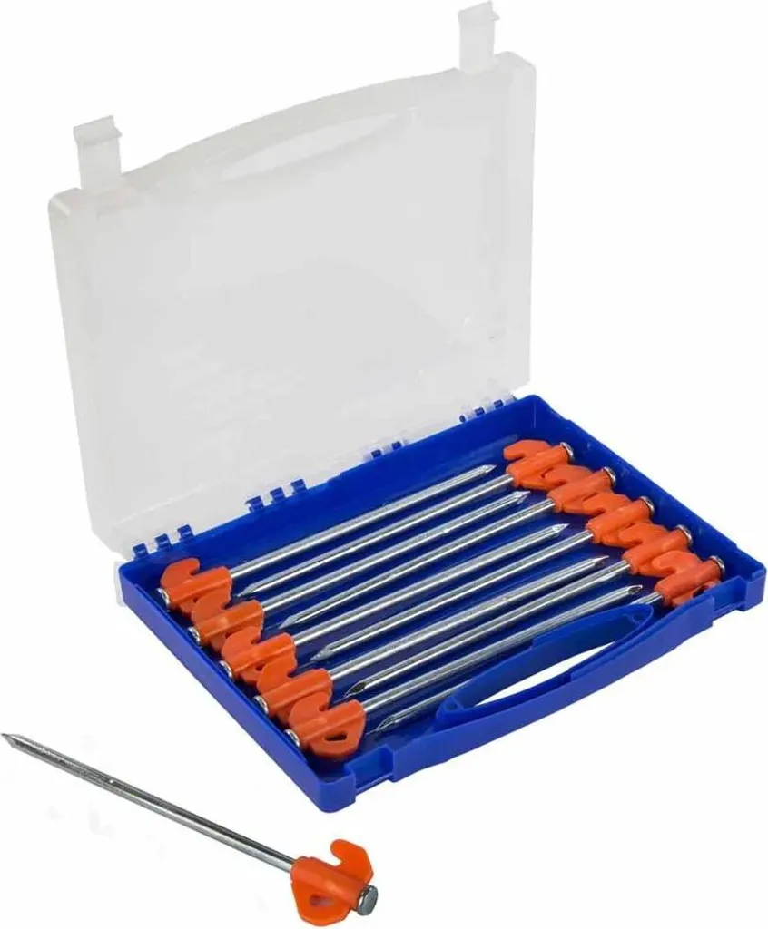 Regatta Rock Pegs piquets de tente orange et argent pour sol dur x20