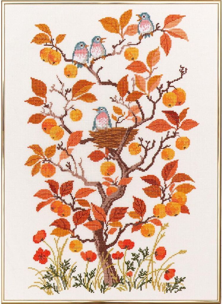 Eva Rosenstand Kreuzstich Set "Herbst", Zählmuster, 40x55cm Produktbild 