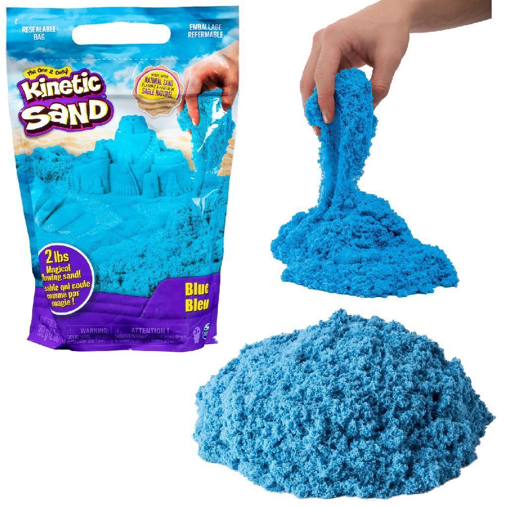 Kinetic Sand - 907 g Nachfüllset Blau, Kinetischer Sand für Produktbild 