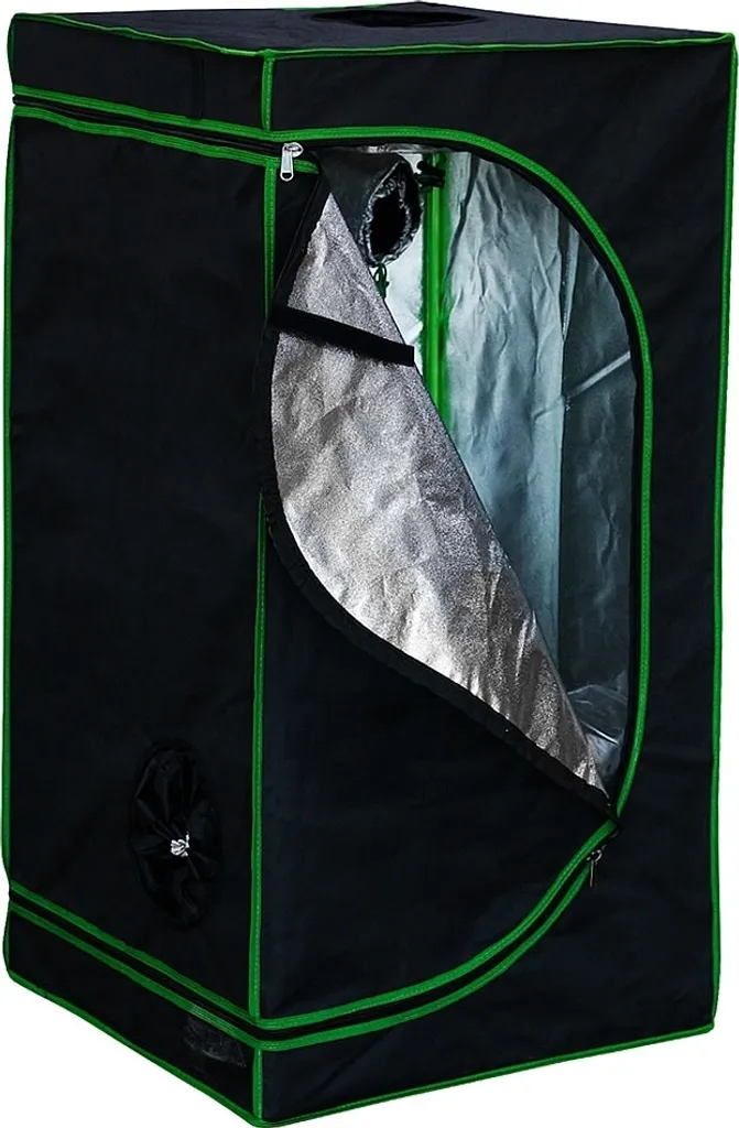 Serre d'intérieur Growbox avec Hygromètre 60x60x120cm pour Plantes