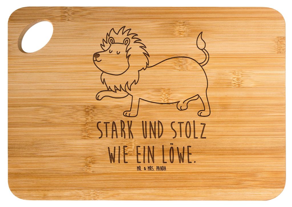 Mr. & Mrs. Panda Brett Sternzeichen Löwe - Transparent - Geschenk, Holzbrett, Schneidebrett, Hackbrett, Frühstücksbrett, holzschneidebrett, Augu...