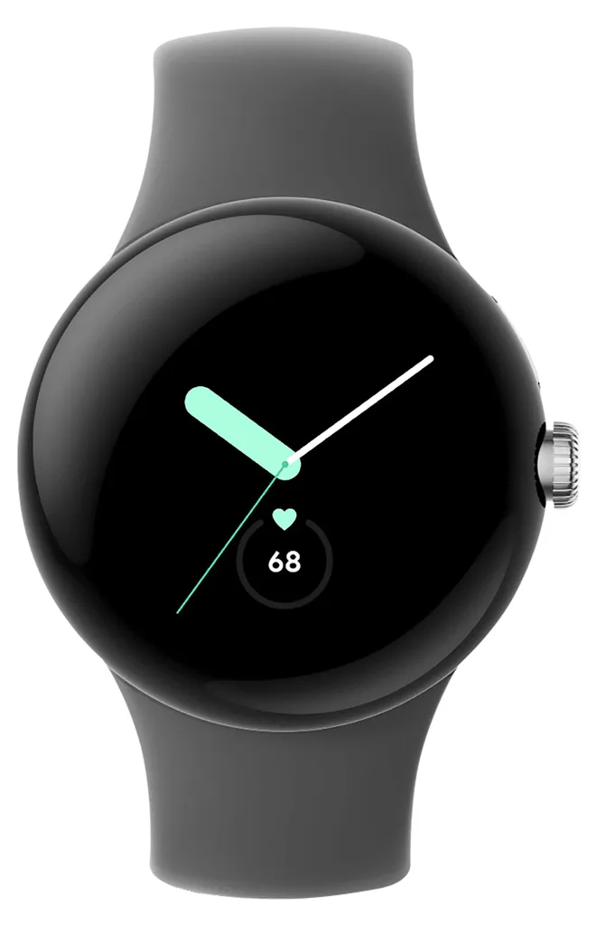 Google Pixel Watch LTE Argent - Écran AMOLED et Suivi Santé Fitbit 4G